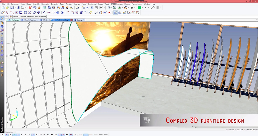 Complex 3D Furniture Design Complex 3D Furniture Design