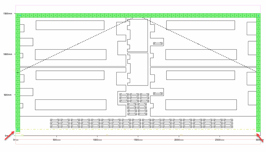 Optimised splitting around parts command