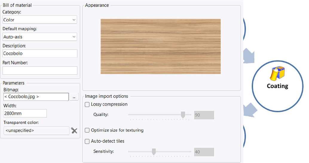 CAD CAM Joinery Component Library Software coating